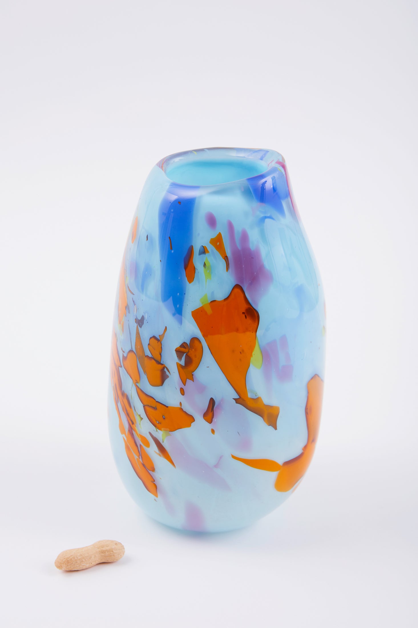 Nougat Vase blue